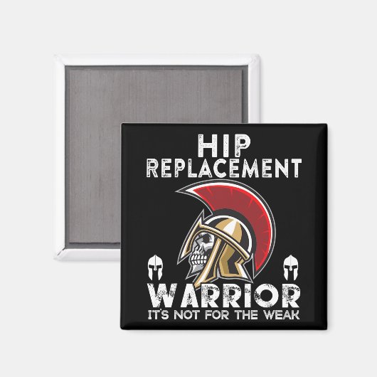 New Hip Replacement Men Women Warrior Awareness Gi Magneet (Voorkant / Achterkant)