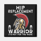 New Hip Replacement Men Women Warrior Awareness Gi Magneet (Voorkant)