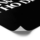 New Hip Who Dis Black Modern Clic V-neck  Poster (Hoek)