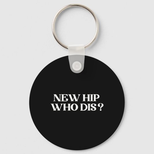 New Hip Who Dis Black Modern Clic V-neck  Sleutelhanger (Voorkant)
