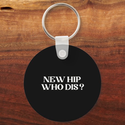 New Hip Who Dis Black Modern Clic V-neck  Sleutelhanger (Voorkant)
