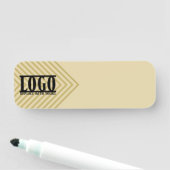 New hire employee training orientation reusable naamplaatje (In situ)