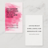 New Hire | Waterverf Textuur Visitekaartje (Voorkant / Achterkant)