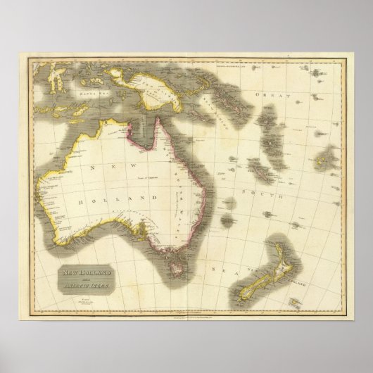 New Holland, Aziatische eilanden Poster (Voorkant)