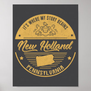 New Holland Pennsylvania Daar Begint Mijn Verhaal Poster