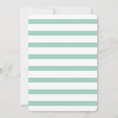 New Home Address Family Photo Collage Turquoise Aankondiging (Achterkant)