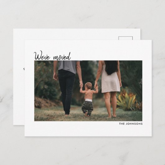 New Home Address We hebben House Warming Photo ver Briefkaart (Voorkant / Achterkant)