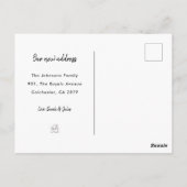 New Home Address We hebben House Warming Photo ver Briefkaart (Achterkant)