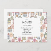 New Home Address We've Moved Announcement Custom Briefkaart (Voorkant / Achterkant)