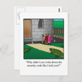 New Home Annoucement Briefkaart Castle Security Co (Voorkant / Achterkant)