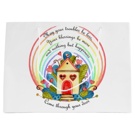 New Home Blessings Groot Cadeauzakje (Voorkant)