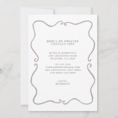 New Home Blush Pink Roses Moving Aankondiging (Achterkant)