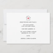 New Home Change of Address House Photo Moving Aankondiging (Achterkant)