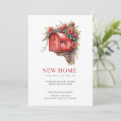 New Home Christmas Mail New Address Moving  Feestdagenkaart (Staand voorkant)