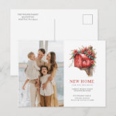 New Home Christmas Mailbox Moving Photo Feestdagenkaart (Voorkant / Achterkant)