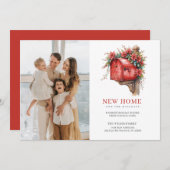New Home Christmas Mailbox Moving Photo Feestdagenkaart (Voorkant / Achterkant)