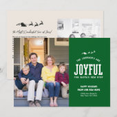 New Home Christmas Photo Card Moving Announcement Feestdagenkaart (Voorkant / Achterkant)