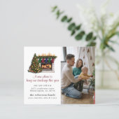 New Home Cute kerstfoto Bewegende Aankondiging (Staand voorkant)