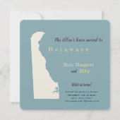 New Home Delaware Verhuisaankondiging Briefkaart (Voorkant)