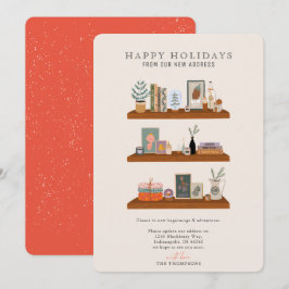 New Home Feestdagen Shelf Coral Moving Announge Feestdagenkaart