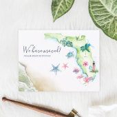 New Home Florida State Moving Announement Briefkaart