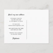 New Home Folk Art Floral-kerstvakantie Aankondigingskaart (Achterkant)