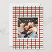 New Home for the Holidays Wreath Monogram Feestdagenkaart (Achterkant)