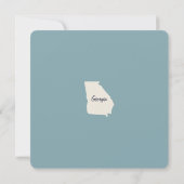 New Home Georgia Bewegende Aankondiging Briefkaart (Achterkant)