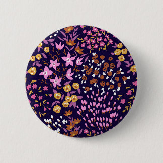 New Home Gift Trendy Seamless Floral Ronde Button 5,7 Cm