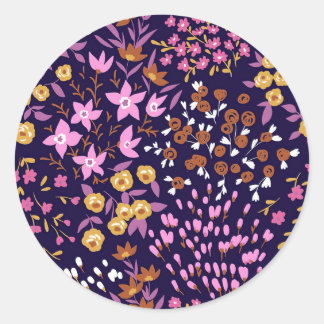 New Home Gift Trendy Seamless Floral Ronde Sticker