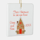 New Home Gingerbrood House Keramisch Ornament (Rechts)