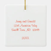 New Home Gingerbrood House Keramisch Ornament (Achterkant)