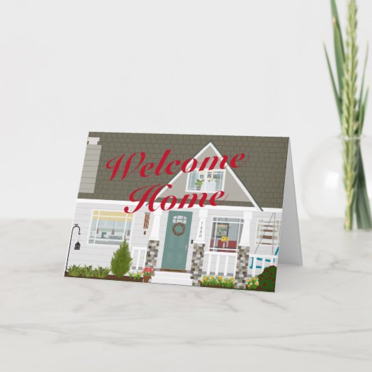 New Home House Warming Bedankkaart (Voorkant)