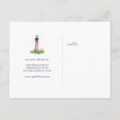 New Home Jupiter Florida State Moving Announement Briefkaart (Achterkant)