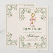 New Home Key Holiday Season Feestdagenkaart (Voorkant / Achterkant)