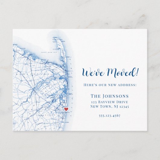 New Home Long Branch New Jersey Kaart Verhuizen (Voorkant)