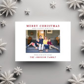 New Home Merry kerst Moving Photo Holiday Briefkaart