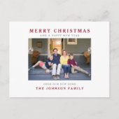 New Home Merry kerst Moving Photo Holiday Briefkaart (Voorkant)