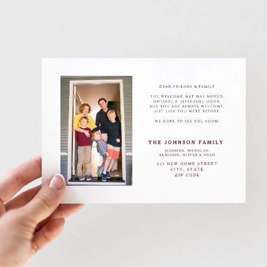 New Home Merry kerstcadeaukaart voor feestdagen Feestdagenkaart