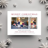 New Home Merry kerstfoto Holiday Feestdagenkaart