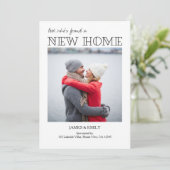 New Home Minimalist Photo Moving Announge Aankondiging (Staand voorkant)