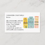 New Home Modern Real Estate Broker Agent Mortgage Visitekaartje (Achterkant)
