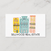 New Home Modern Real Estate Broker Agent Mortgage Visitekaartje (Voorkant)