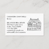 New Home Modern Real Estate Broker Agent Mortgage Visitekaartje (Achterkant)