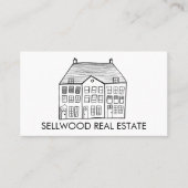 New Home Modern Real Estate Broker Agent Mortgage Visitekaartje (Voorkant)