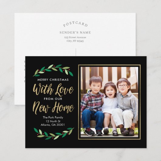 New Home Moving Announcement Briefkaart (Voorkant / Achterkant)