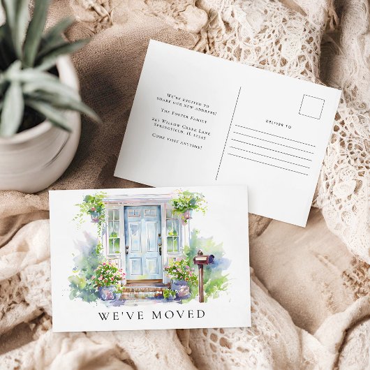 New Home Moving Announcement Change of Address Briefkaart