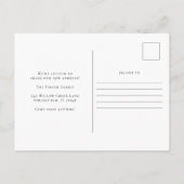 New Home Moving Announcement Change of Address Briefkaart (Achterkant)