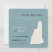 New Home New Hampshire Verhuisaankondiging Kaart (Voorkant)