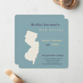 New Home New Jersey Bewegende Aankondiging Briefka (Voorkant / Achterkant in situ)